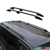 Rieles & Barras de Techo para VW Caddy 2003-2015 Corto Negro Aluminio 2Pza