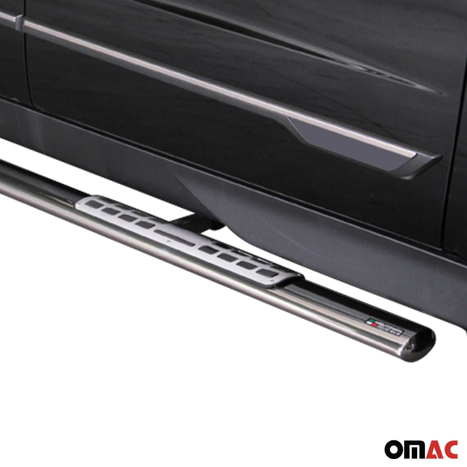 Estribos Barras Laterales para Ssangyong Actyon Sports 2012-2018 Plata Acero