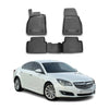 OMAC Alfombrillas De Coche para Opel Insignia 2008-2017 3D Negro Goma 4Pza
