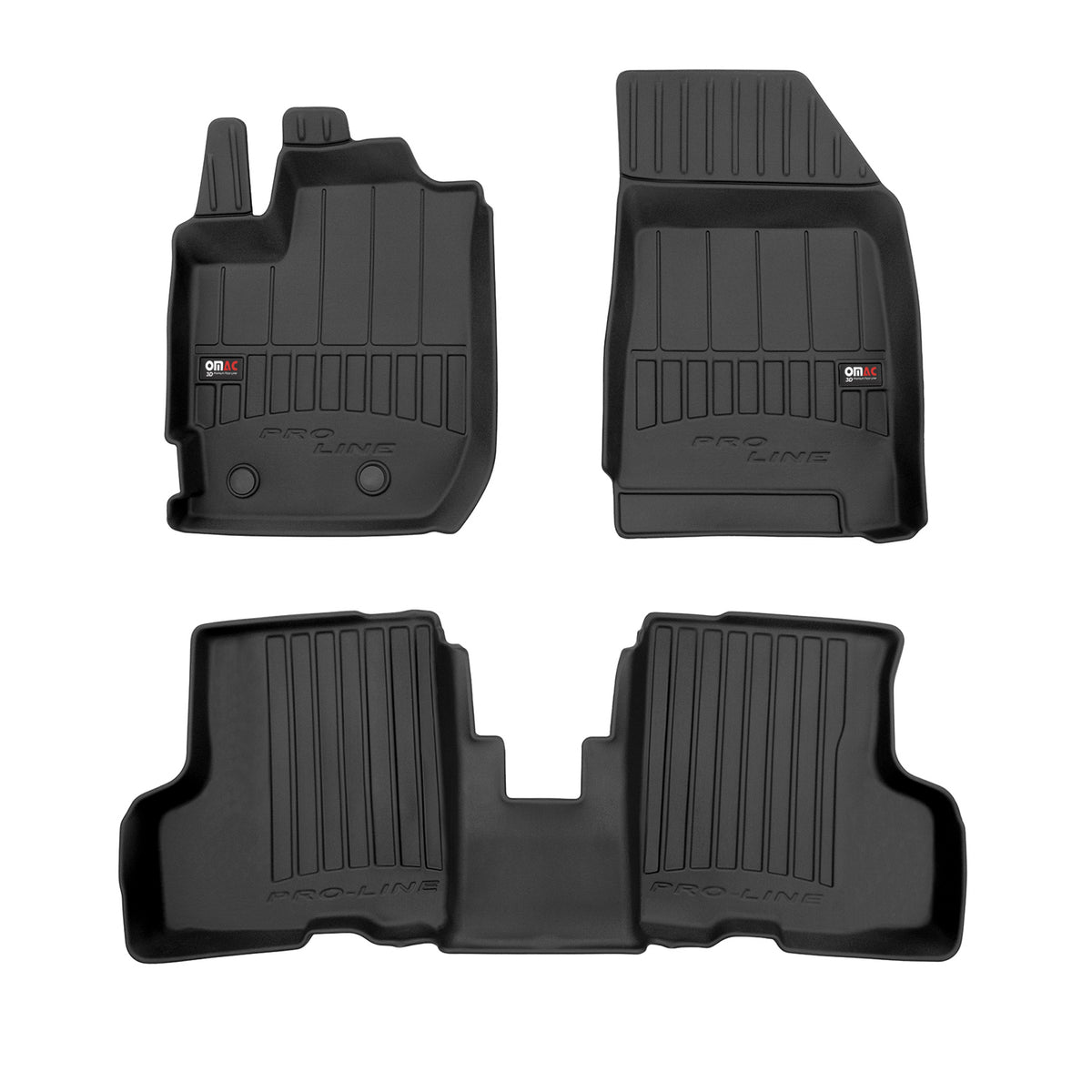 OMAC Premium Alfombrillas De Coche para Dacia Duster II 2021-2024 TPE Goma 3x