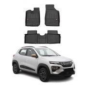 OMAC Premium Alfombrillas De Coche para Dacia Spring 2021-2026 Negro TPE Goma 4x