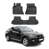 OMAC Premium Alfombrillas De Coche para BMW X6 2007-2014 Negro TPE Goma 3Pza