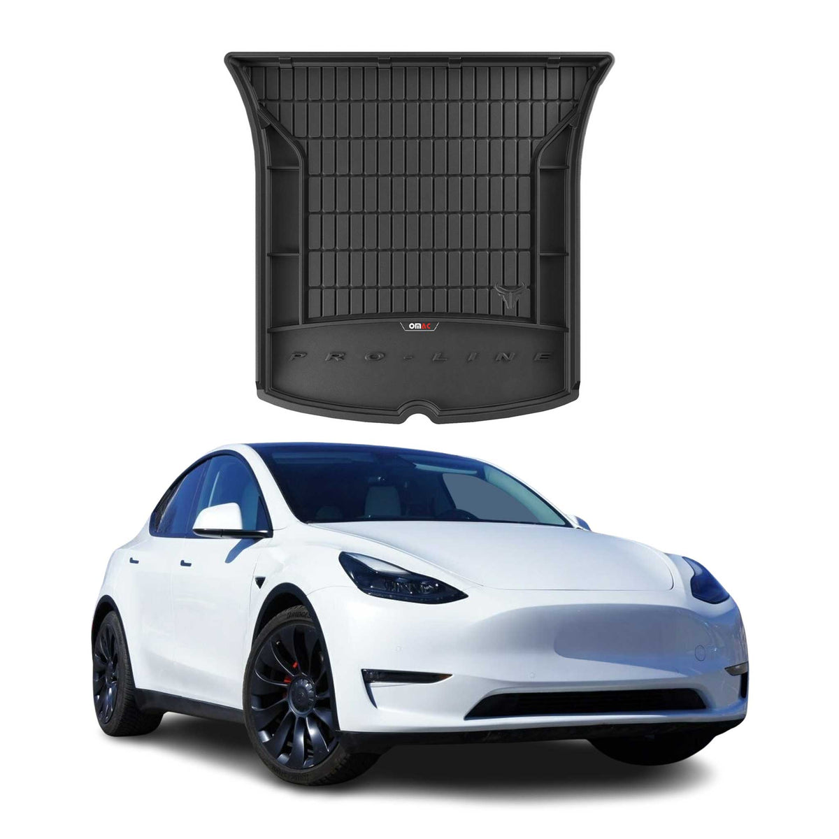 OMAC Premium Bandeja Maletero Alfombrilla para Tesla Model Y 2020-2023