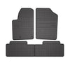OMAC Alfombrillas De Coche para Peugeot Partner 1996-2009 Negro Goma TPE 4Pza