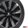 Sparco Lazio Tapacubos 14 Pulgadas Universal Gris Negro ABS Plástico