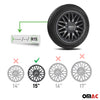 Sparco Roma Tapacubos 15 Pulgadas Universal Gris ABS Plástico