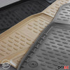 OMAC Alfombrillas De Coche para Skoda Octavia 2013-2025 Beige Goma TPE 4Pza