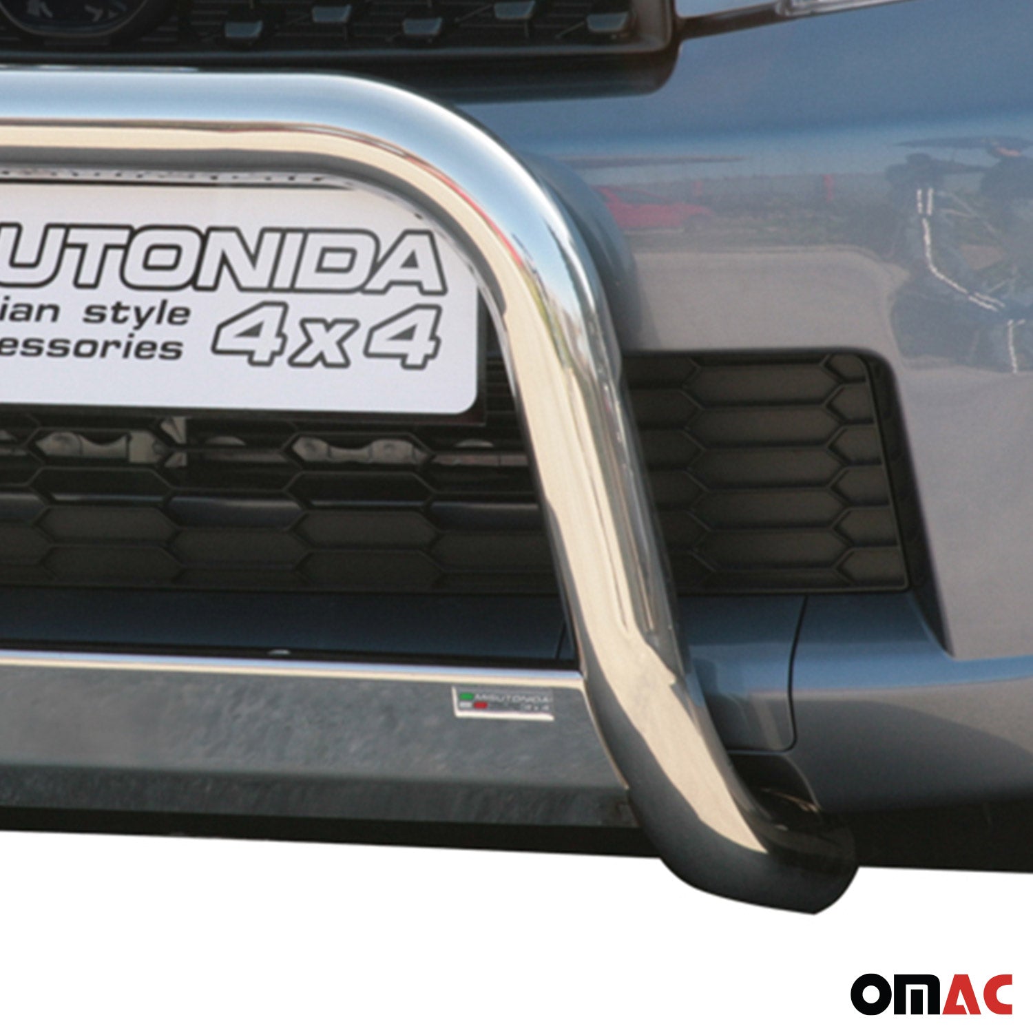 Bull Barra Frontal para Daihatsu Terios 2009-2018 Plata Brillante Acero 1Pza